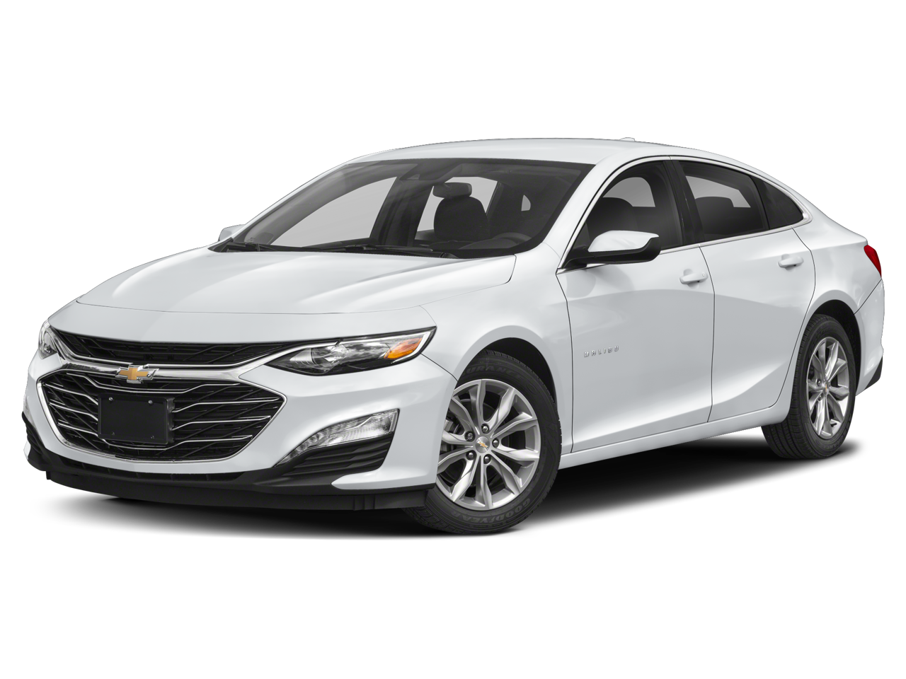 2024 Chevrolet Malibu 1LT in Mosaic Black Metallic — front three-quarter view