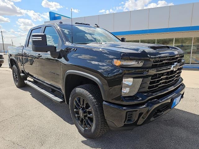 2026 Chevrolet Silverado 2500 HD Custom in Black — front three-quarter view