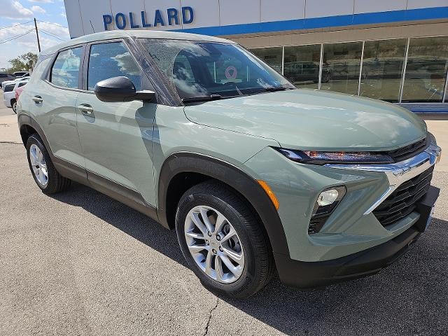 2026 Chevrolet Trailblazer LS in Cacti Green — front three-quarter view