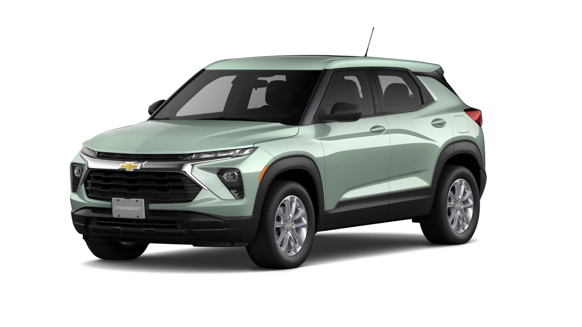 2026 Chevrolet Trailblazer LS in Cacti Green — front three-quarter view